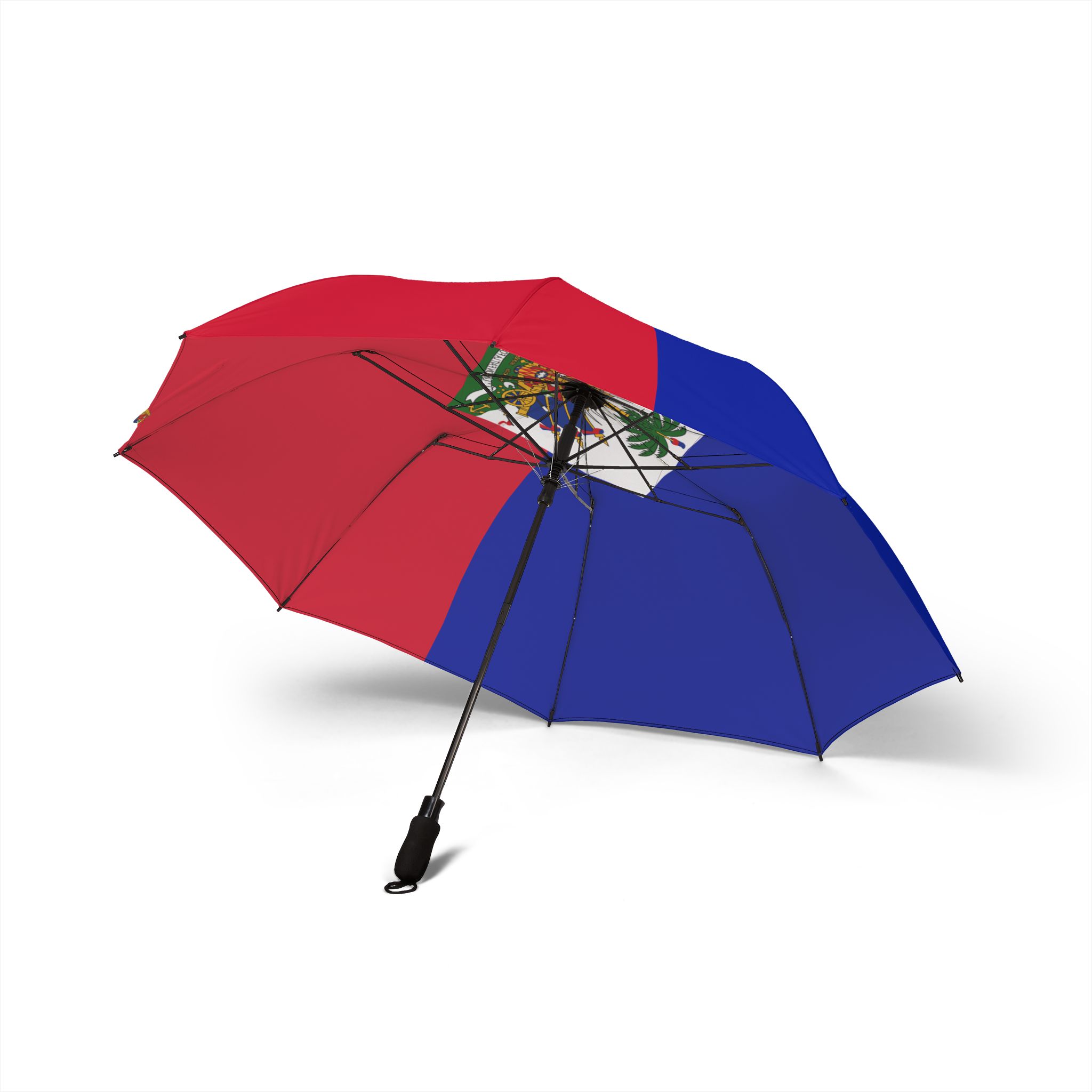 Semi-Automatic Haitian Flag Foldable Umbrella - Image 2