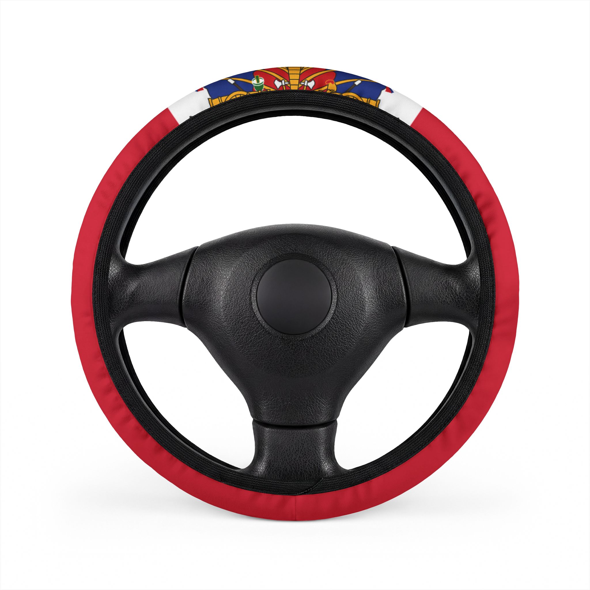 Haitian Flag Car Steering Wheel Cover