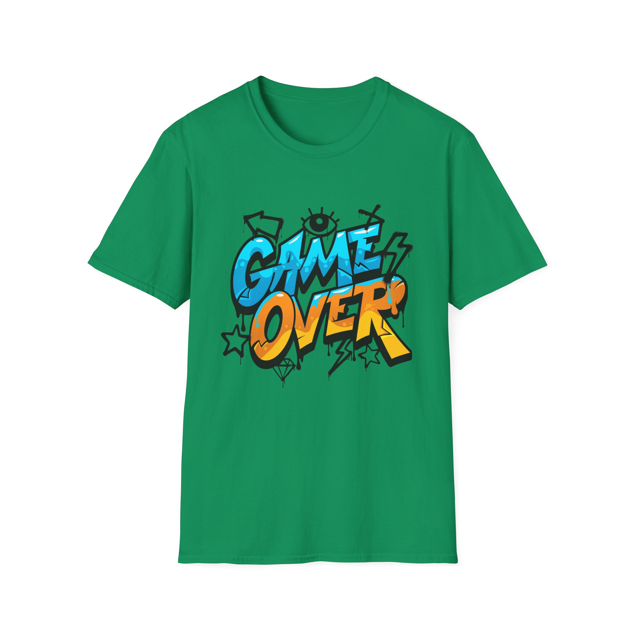 Game Over BW - Tee - Image 4