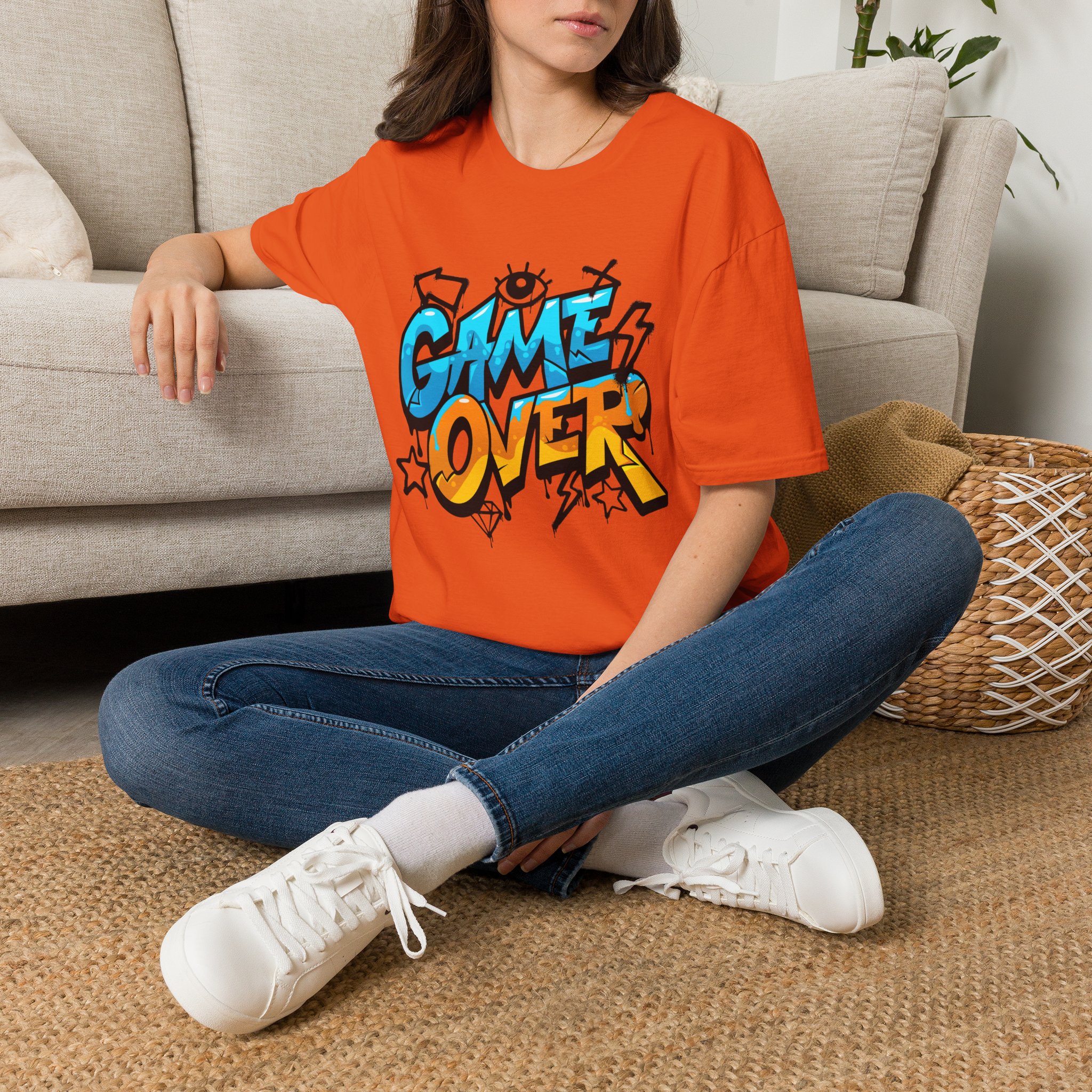 Game Over BW - Tee - Image 2