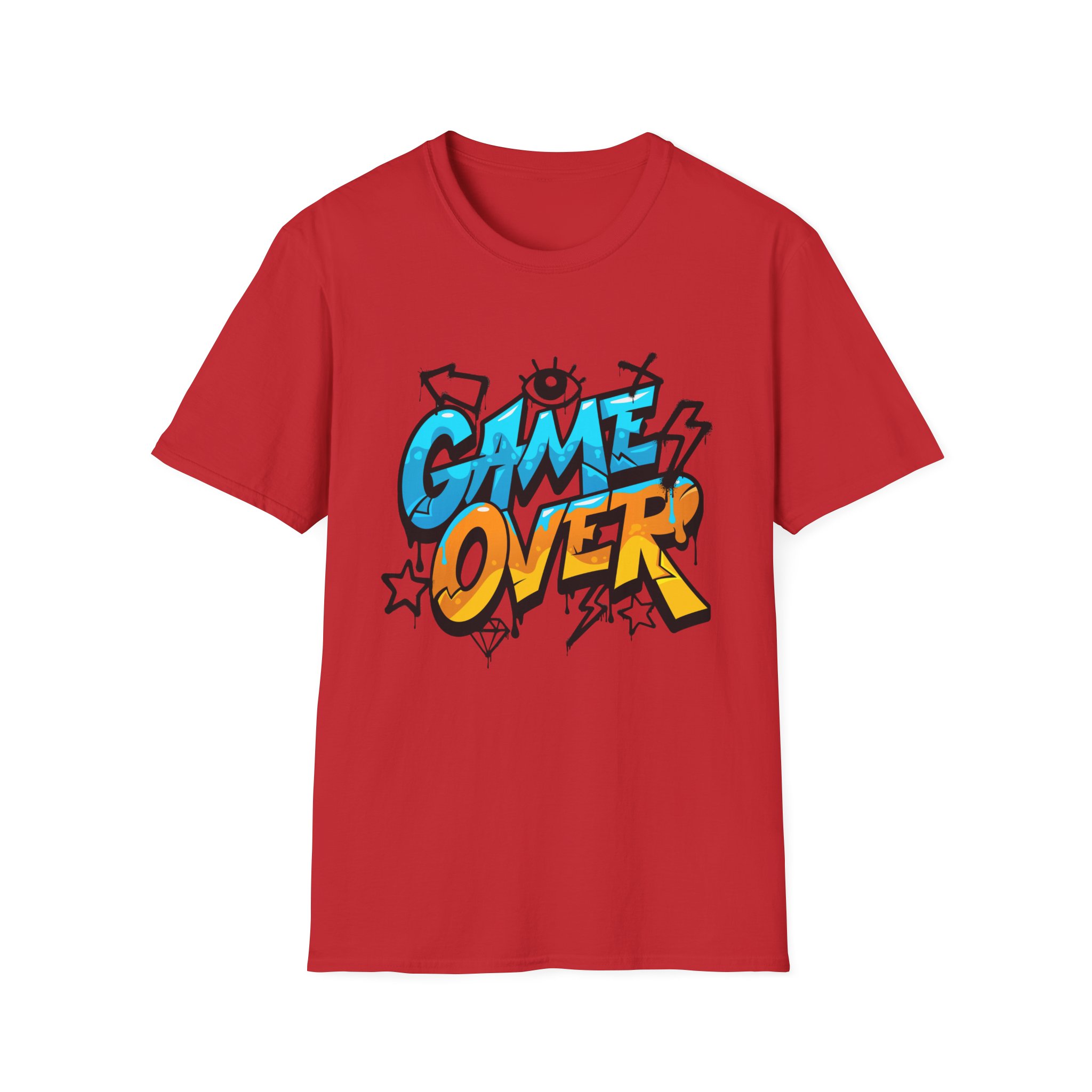 Game Over BW - Tee - Image 5