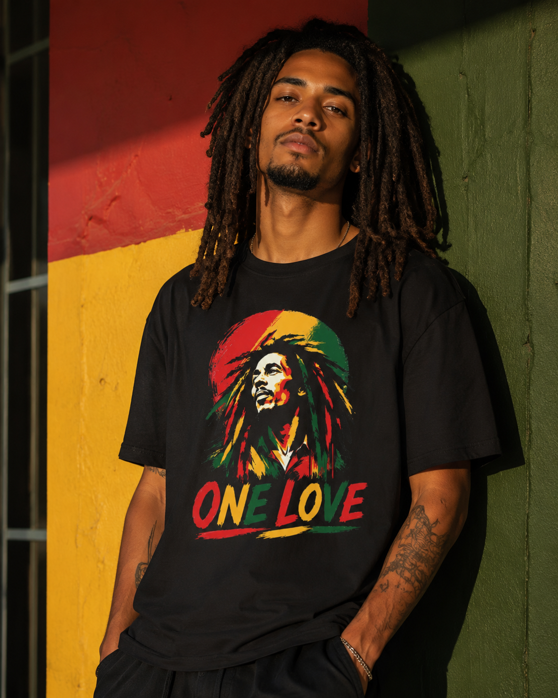 One Love Reggae Legend Graphic T-Shirt. - Image 5