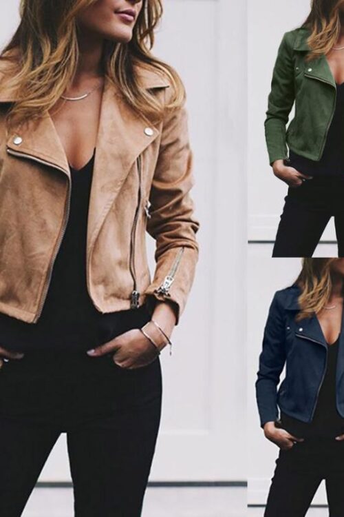 BAZA Suede Moto Jacket