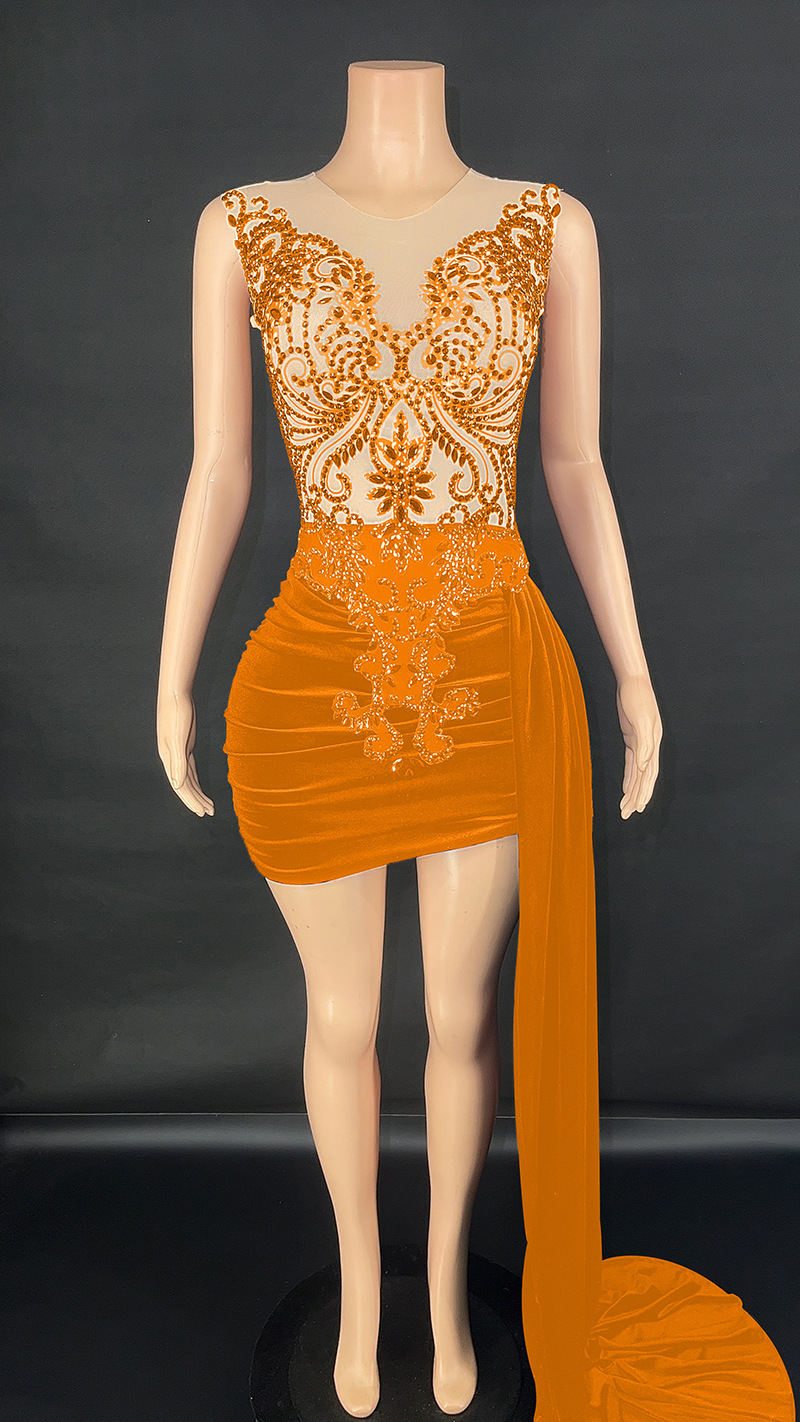 BAZA Midnight Luxe Mini Dress - Image 10